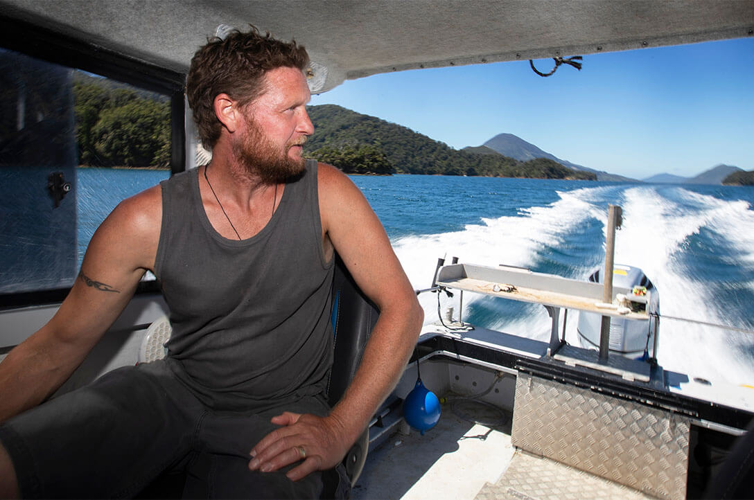 Man in boat