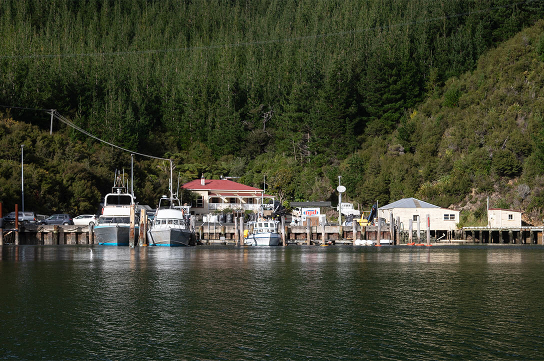 Wharf and House